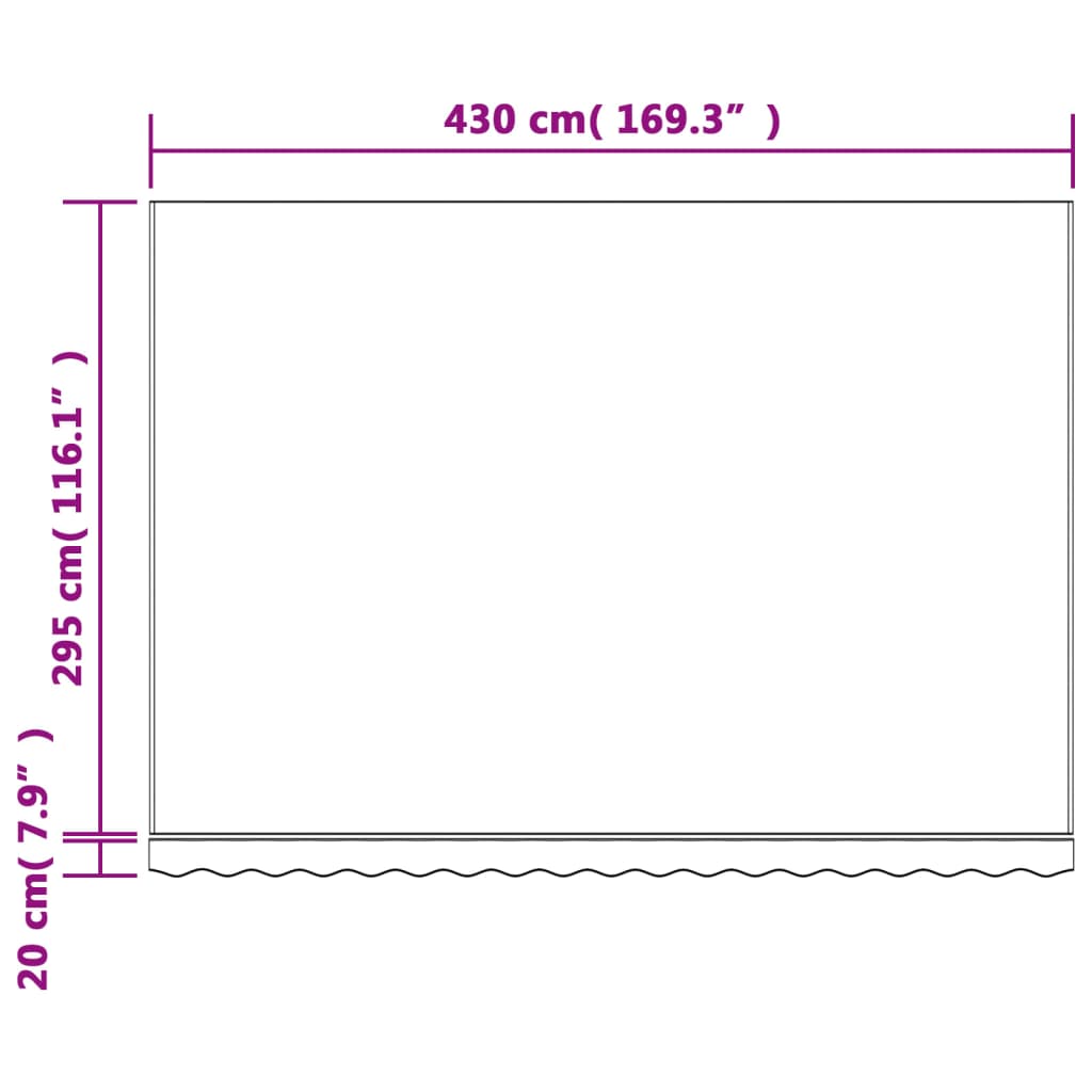 vidaXL Pânză de rezervă copertină, dungi multicolore, 4,5x3 m vidaXL Pânză de rezervă copertină, dungi multicolore, 4,5x3 m