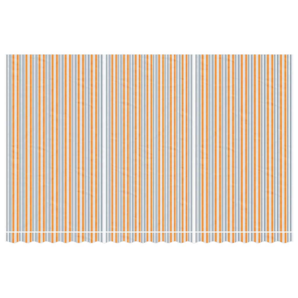 vidaXL Pânză de rezervă copertină, dungi multicolore, 5x3 m