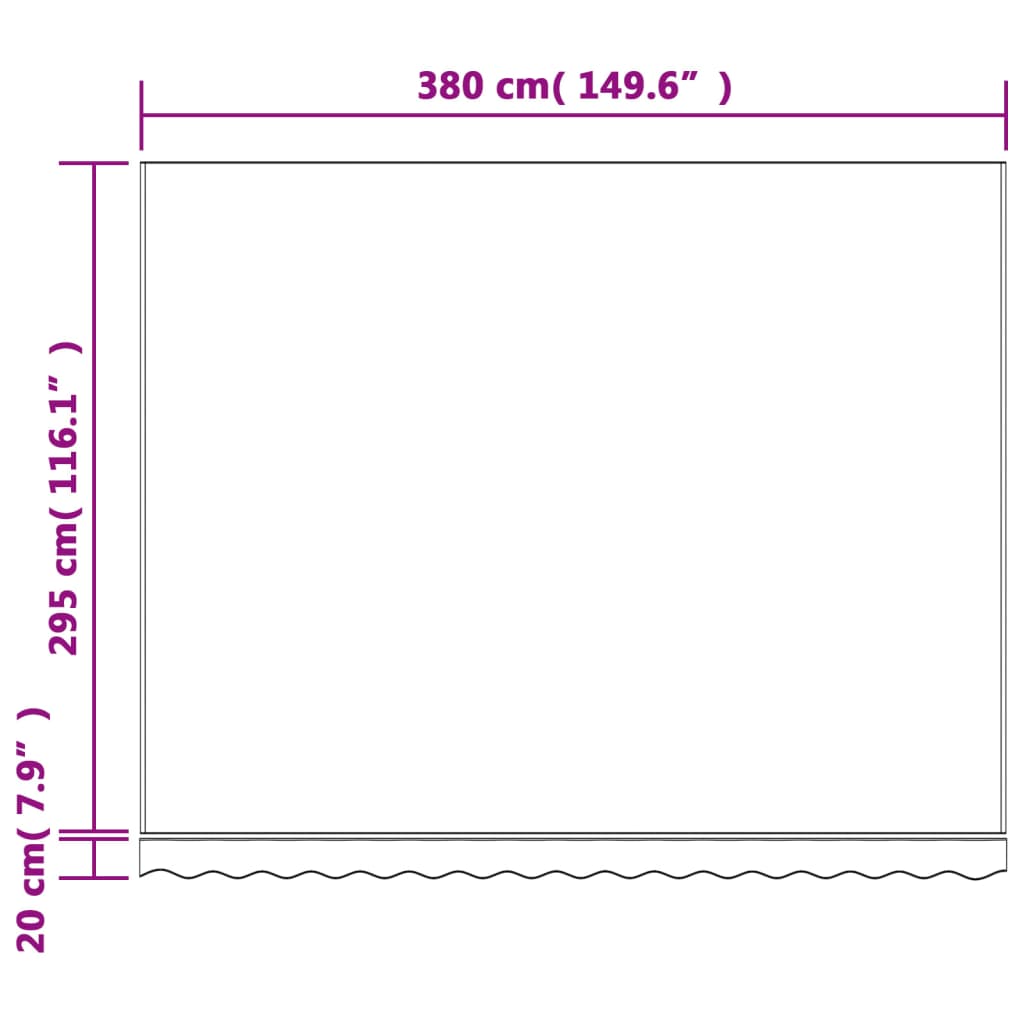 vidaXL Pânză de rezervă copertină, dungi multicolore, 4x3 m vidaXL Pânză de rezervă copertină, dungi multicolore, 4x3 m