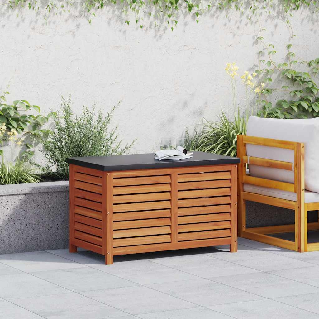 vidaXL Ladă depozitare de grădină, 90x48x55 cm, lemn masiv de eucalipt vidaXL Ladă depozitare de grădină, 90x48x55 cm, lemn masiv de eucalipt