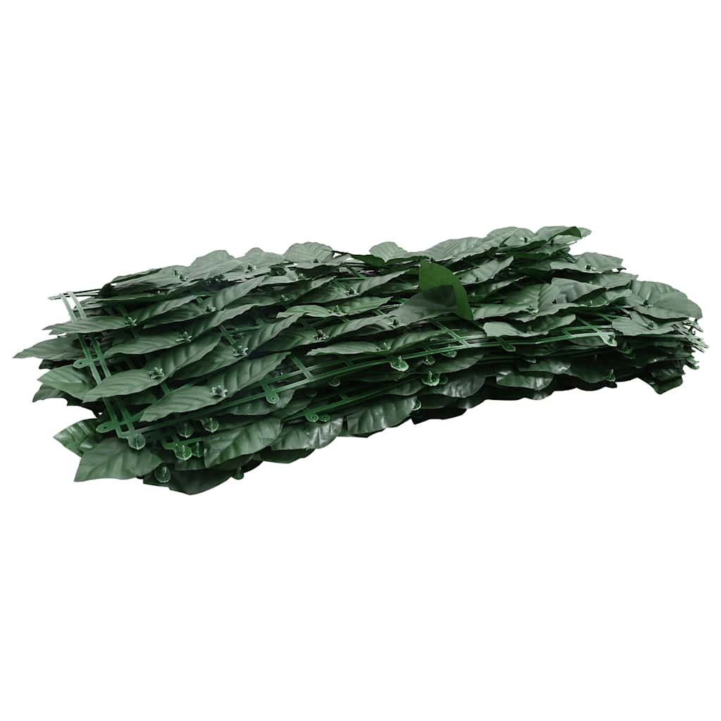 vidaXL Paravan de balcon, frunze verde închis, 200x100 cm