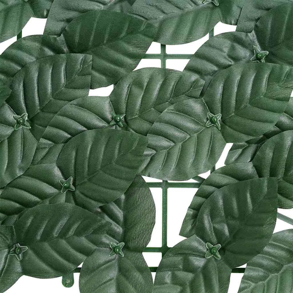 vidaXL Paravan de balcon, frunze verde închis, 200x100 cm