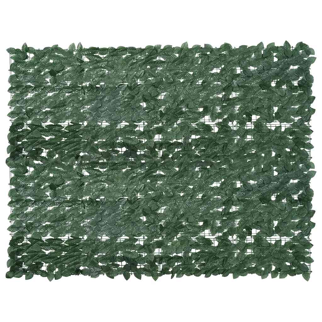 vidaXL Paravan de balcon, frunze verde închis, 200x150 cm