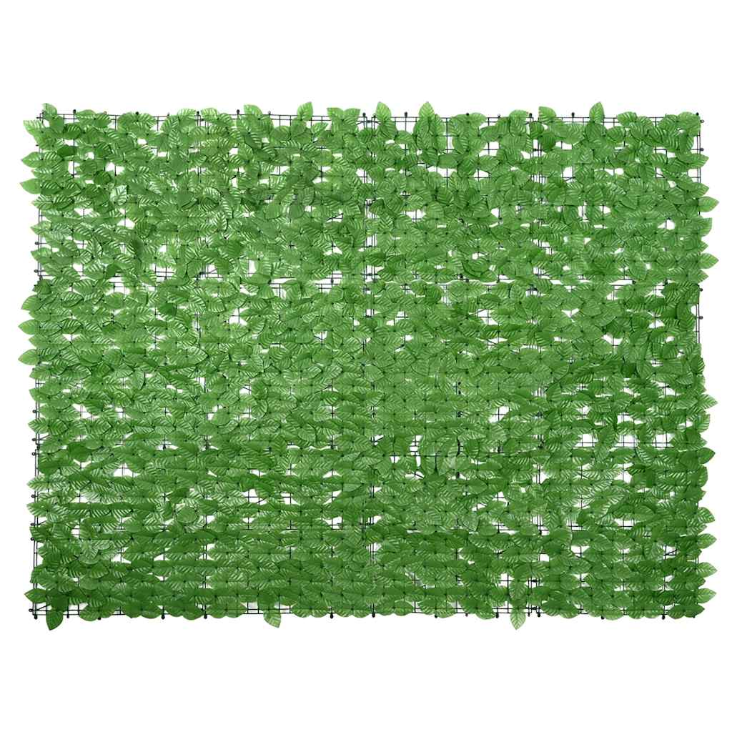 vidaXL Paravan de balcon, frunze verzi, 200x150 cm
