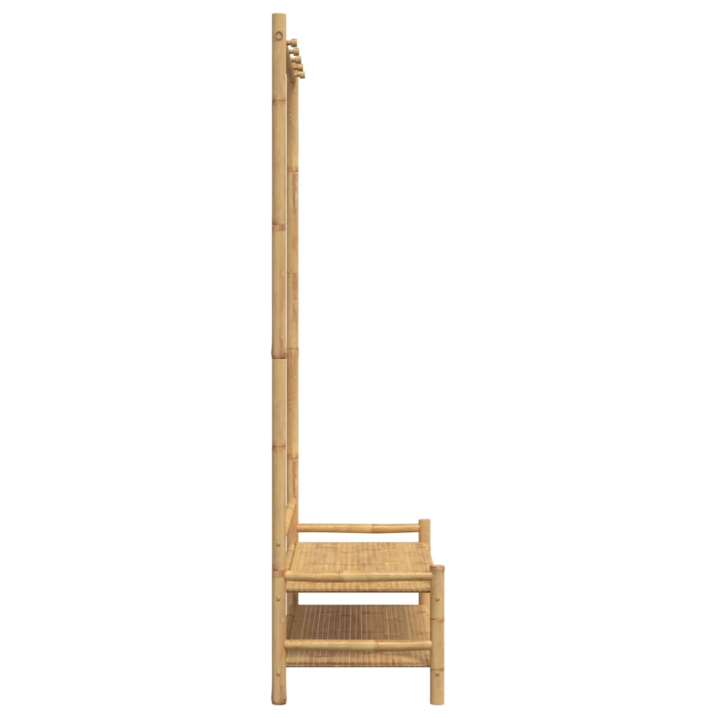 vidaXL Cuier pentru haine cu rafturi, 103x40x183 cm, bambus vidaXL Cuier pentru haine cu rafturi, 103x40x183 cm, bambus