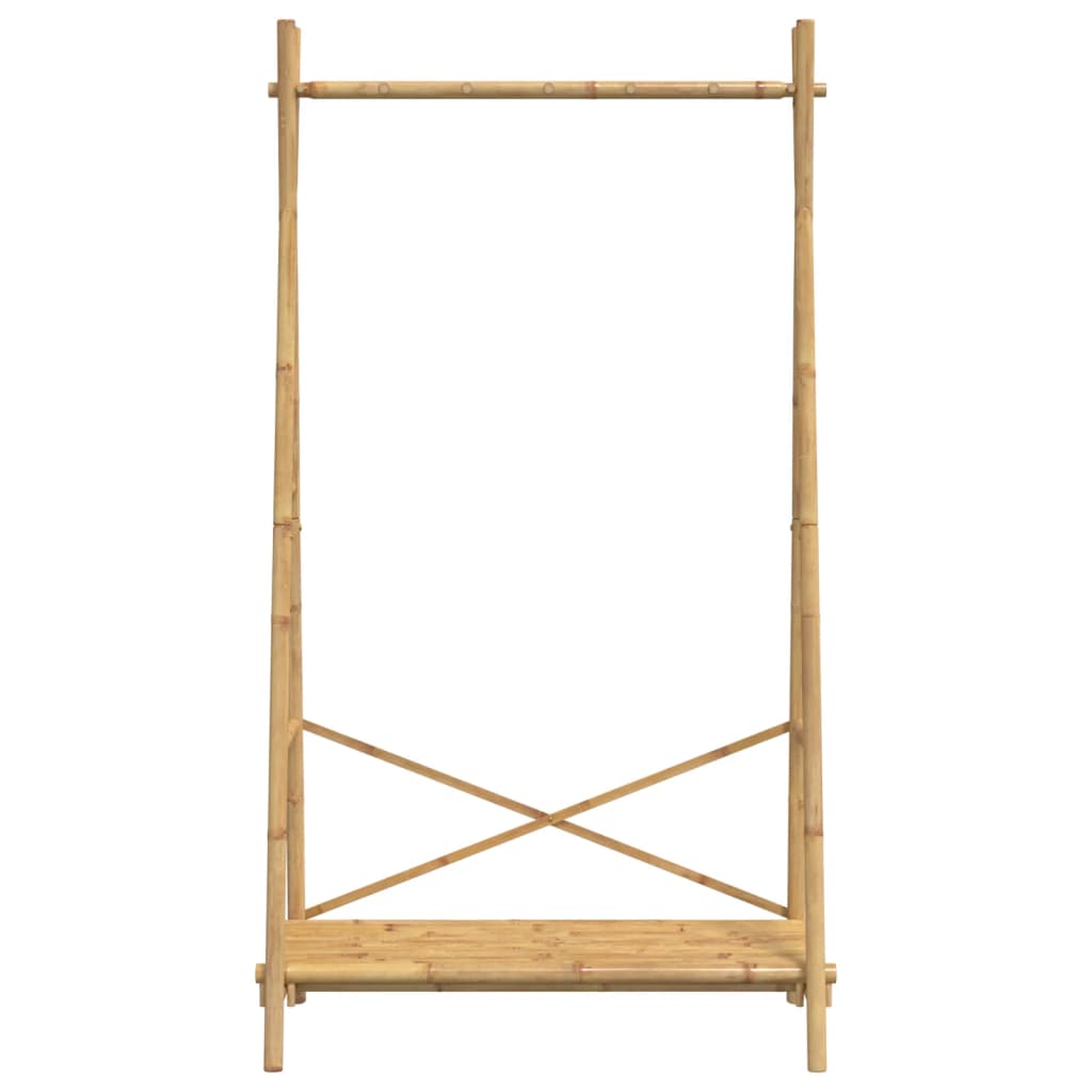 vidaXL Cuier pentru haine cu raft, 102x50x190 cm, bambus vidaXL Cuier pentru haine cu raft, 102x50x190 cm, bambus