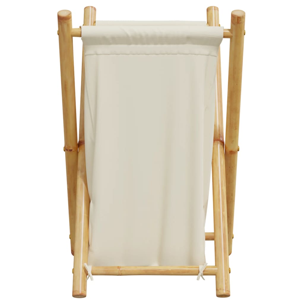 vidaXL Coș de rufe, alb crem, 41,5x36x63,5 cm, bambus vidaXL Coș de rufe, alb crem, 41,5x36x63,5 cm, bambus