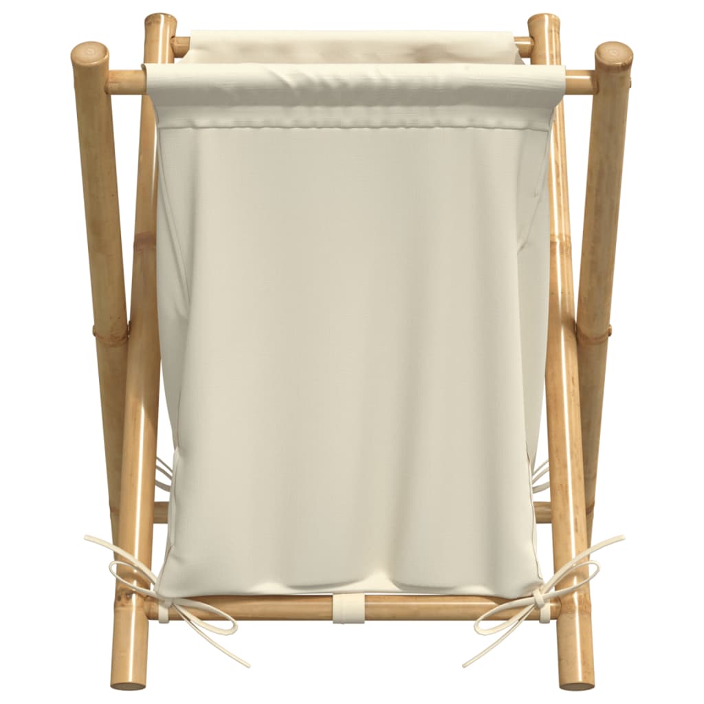 vidaXL Coș de rufe, alb crem, 45x55x63,5 cm, bambus vidaXL Coș de rufe, alb crem, 45x55x63,5 cm, bambus