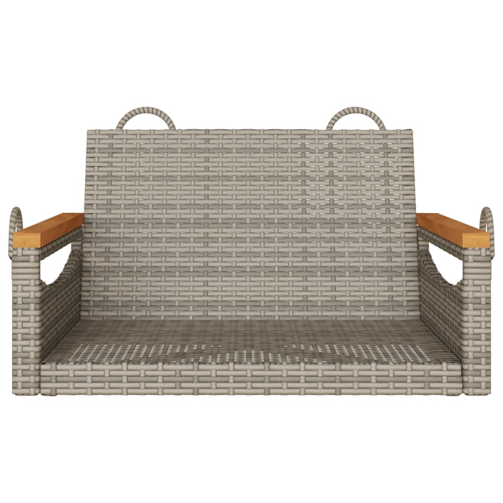 vidaXL Bancă de balansoar, gri, 63x62x40 cm, poliratan vidaXL Bancă de balansoar, gri, 63x62x40 cm, poliratan
