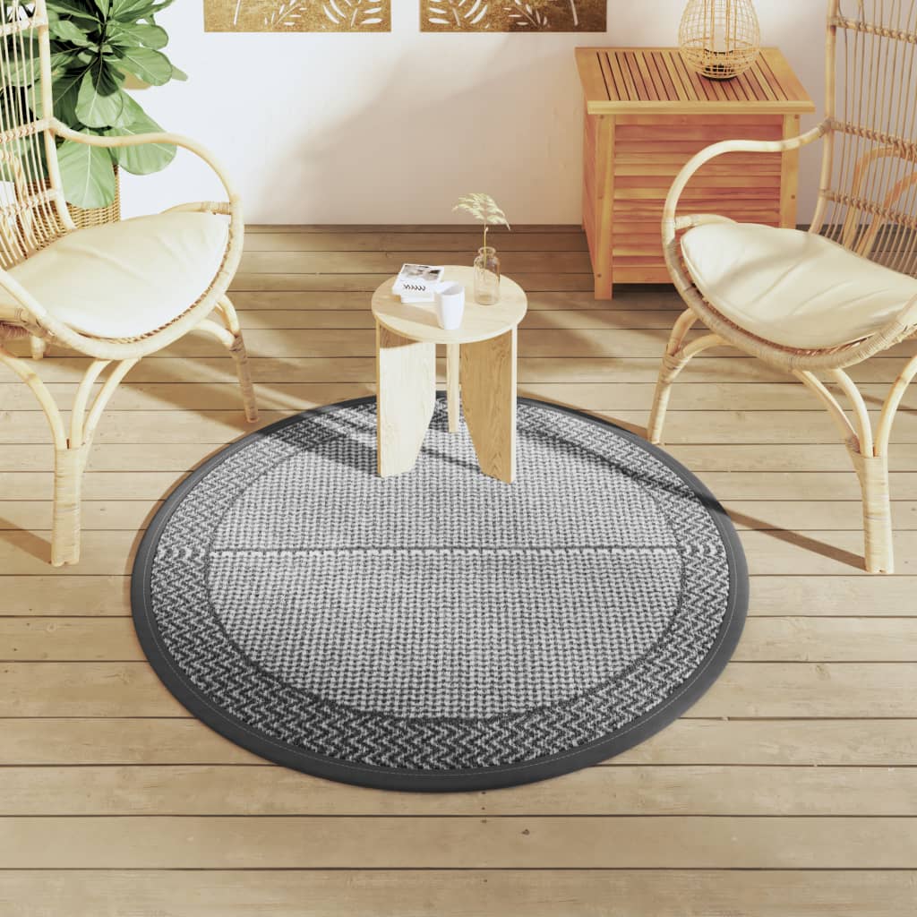 vidaXL Covor de exterior, ARAKIL gri, Ø120 cm, PP vidaXL Covor de exterior, ARAKIL gri, Ø120 cm, PP