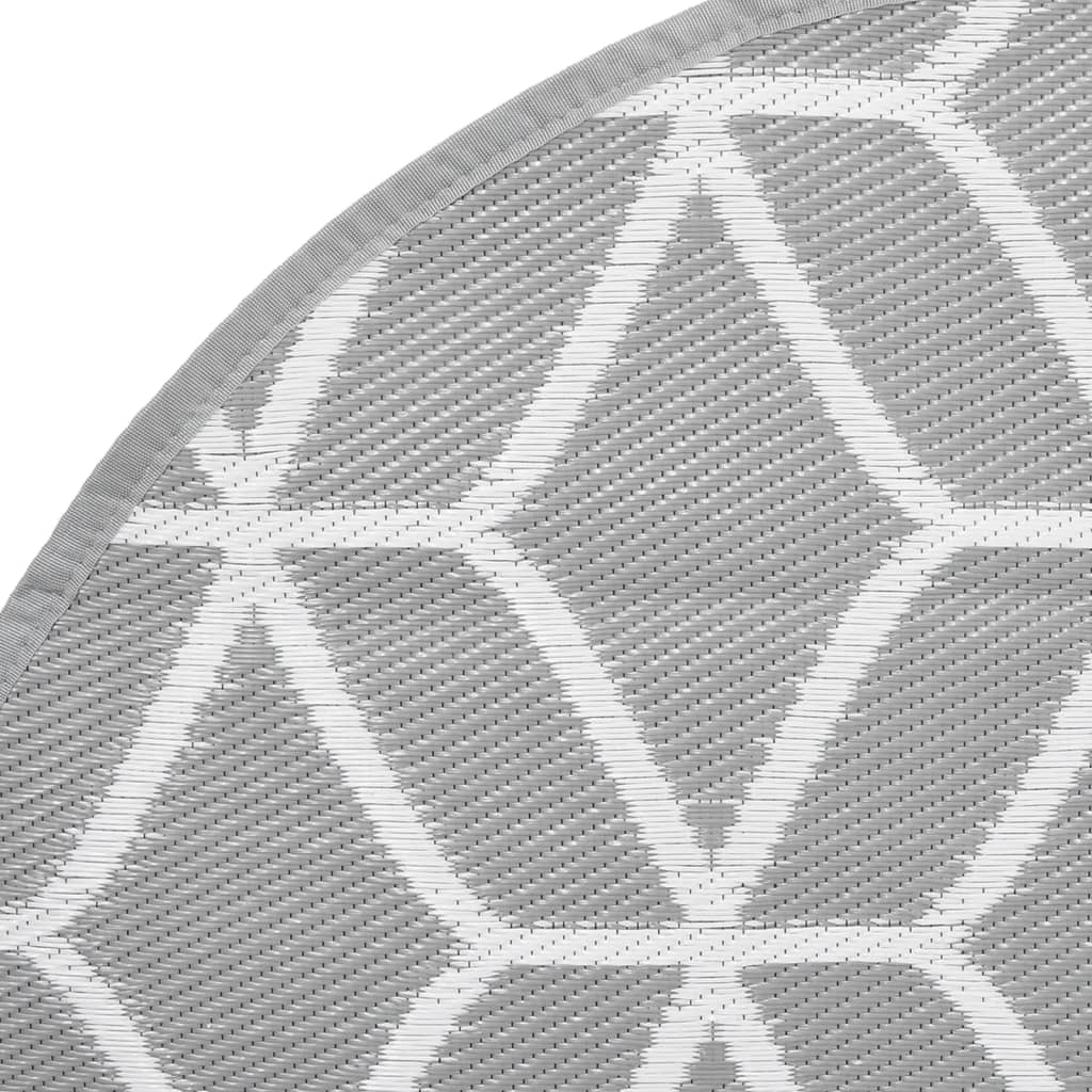vidaXL Covor de exterior, ARAKIL gri, Ø120 cm, PP vidaXL Covor de exterior, ARAKIL gri, Ø120 cm, PP