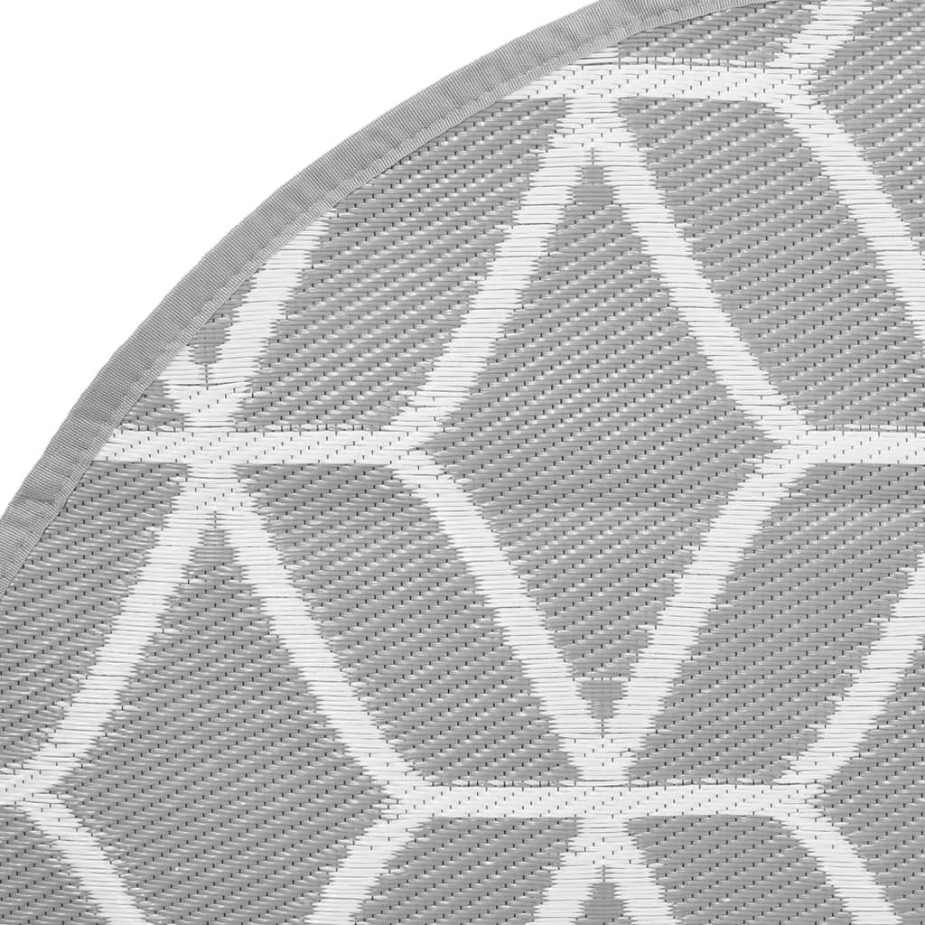 vidaXL Covor de exterior, ARAKIL gri, Ø200 cm, PP vidaXL Covor de exterior, ARAKIL gri, Ø200 cm, PP