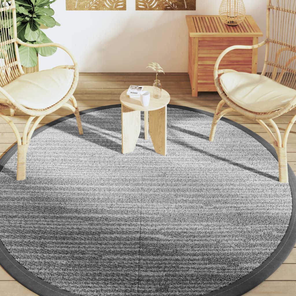 vidaXL Covor de exterior, ARAKIL gri, Ø200 cm, PP vidaXL Covor de exterior, ARAKIL gri, Ø200 cm, PP