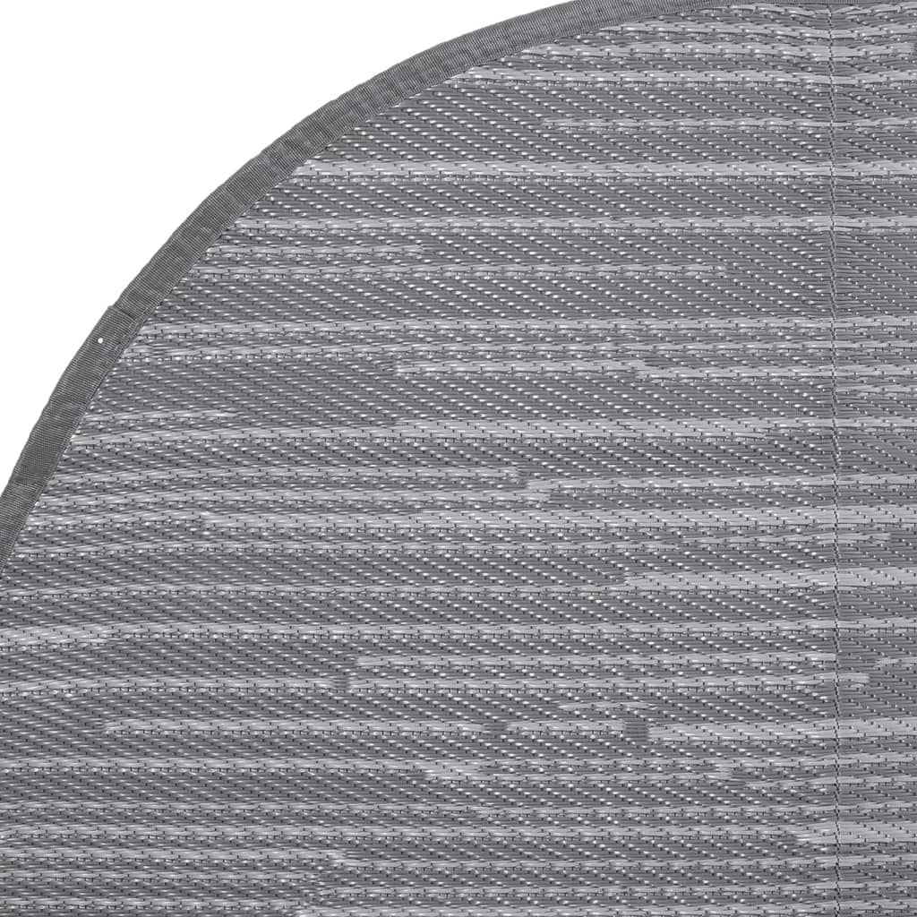 vidaXL Covor de exterior, ARAKIL gri, Ø200 cm, PP vidaXL Covor de exterior, ARAKIL gri, Ø200 cm, PP