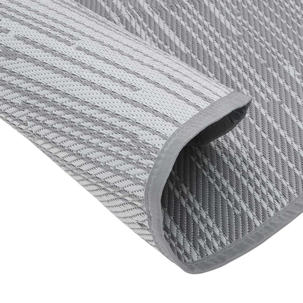 vidaXL Covor de exterior, ARAKIL gri, Ø200 cm, PP vidaXL Covor de exterior, ARAKIL gri, Ø200 cm, PP