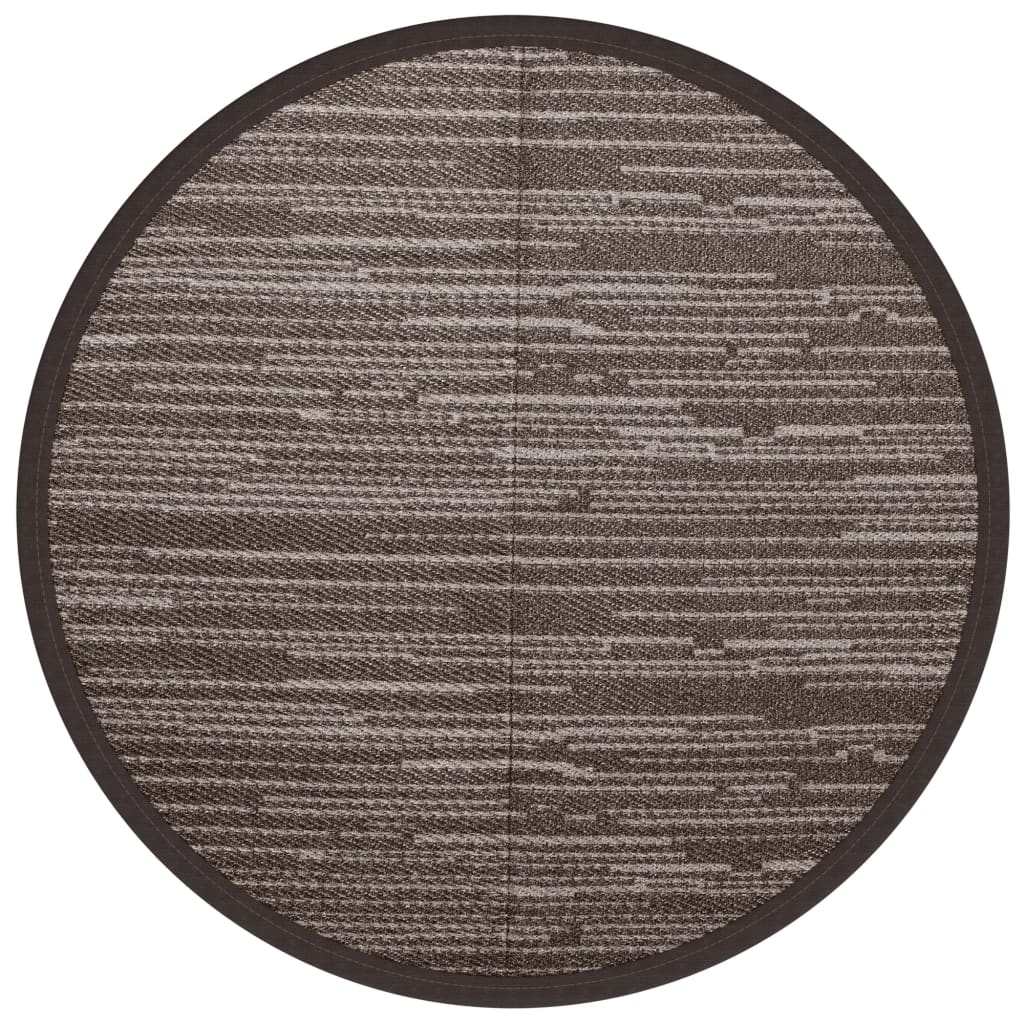 vidaXL Covor de exterior, ARAKIL maro, Ø120 cm, PP vidaXL Covor de exterior, ARAKIL maro, Ø120 cm, PP