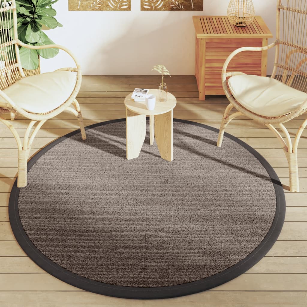 vidaXL Covor de exterior, ARAKIL maro, Ø160 cm, PP vidaXL Covor de exterior, ARAKIL maro, Ø160 cm, PP