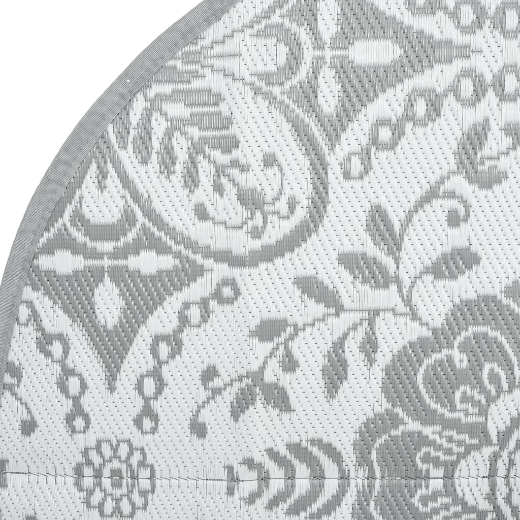 vidaXL Covor de exterior, ARAKIL gri deschis, Ø120 cm, PP vidaXL Covor de exterior, ARAKIL gri deschis, Ø120 cm, PP