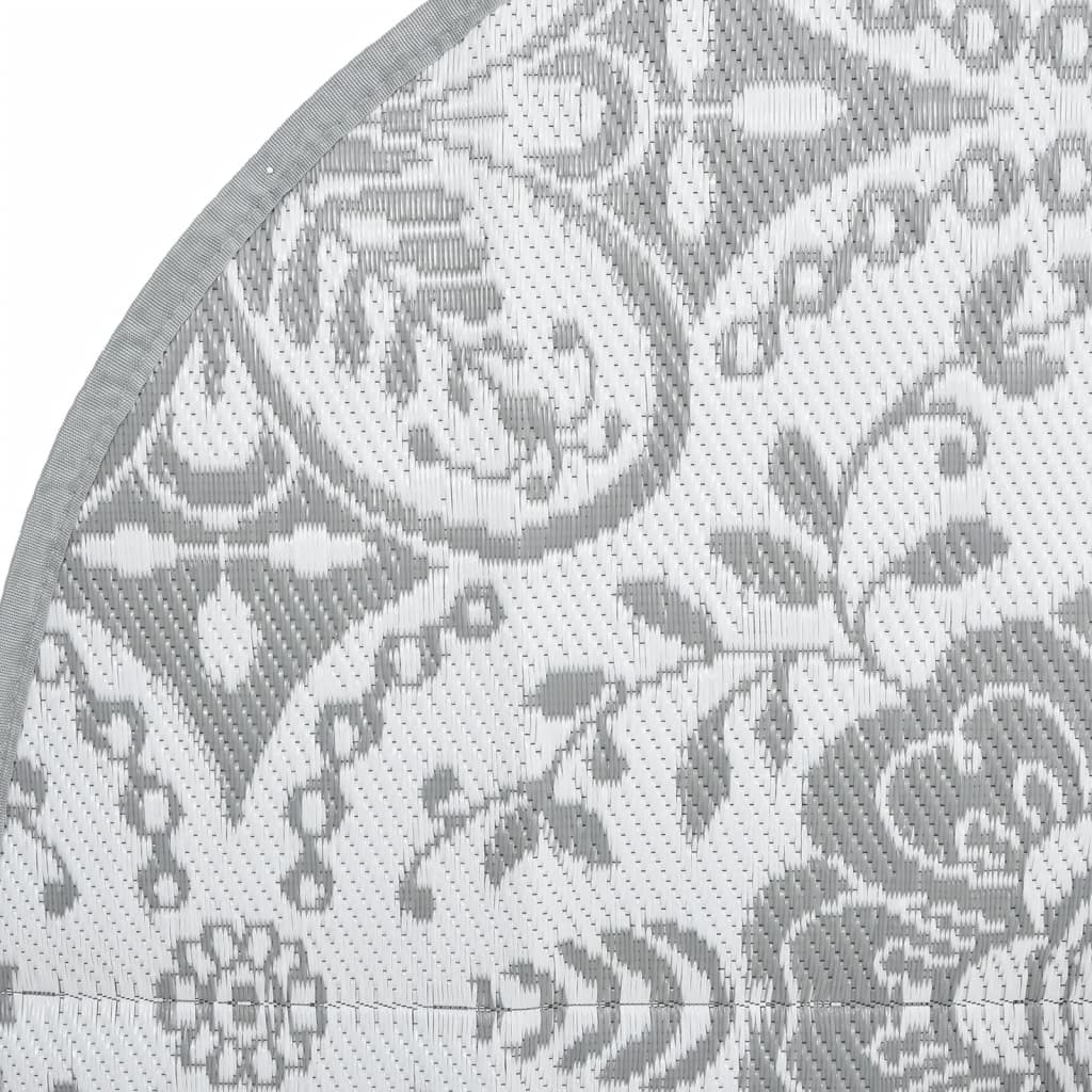 vidaXL Covor de exterior, ARAKIL gri deschis, Ø160 cm, PP vidaXL Covor de exterior, ARAKIL gri deschis, Ø160 cm, PP