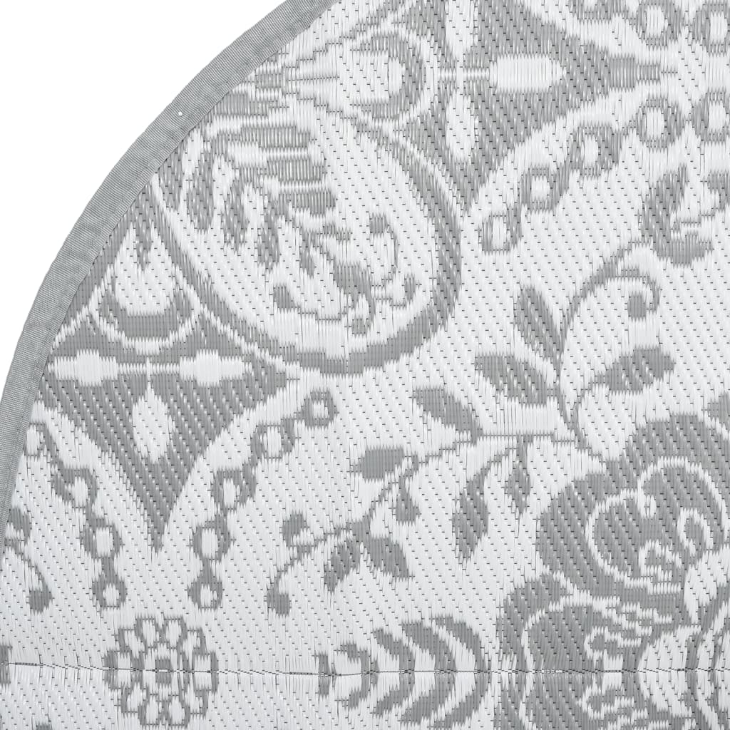 vidaXL Covor de exterior, ARAKIL gri deschis, Ø200 cm, PP vidaXL Covor de exterior, ARAKIL gri deschis, Ø200 cm, PP