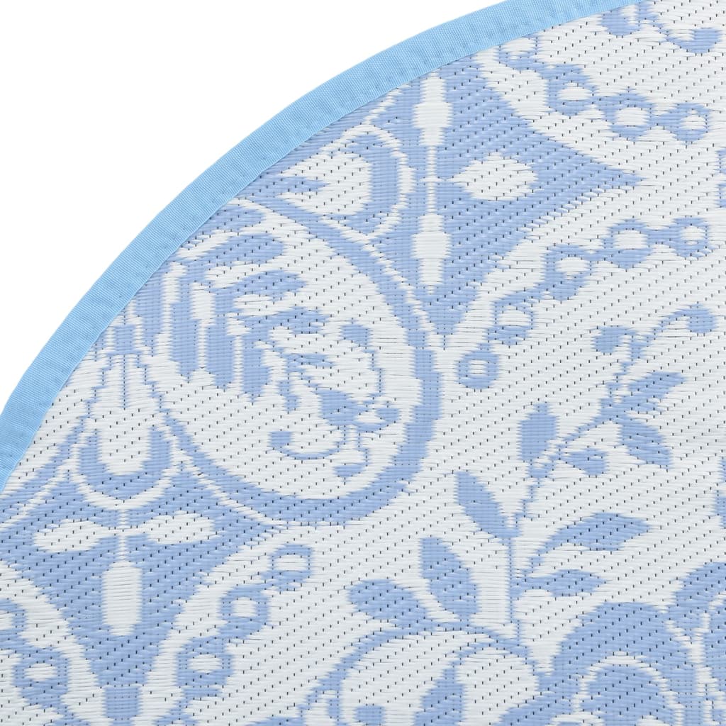 vidaXL Covor de exterior, ARAKIL bleu, Ø160 cm, PP vidaXL Covor de exterior, ARAKIL bleu, Ø160 cm, PP