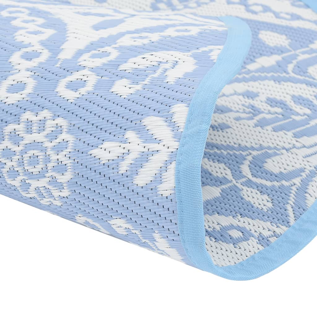 vidaXL Covor de exterior, ARAKIL bleu, Ø160 cm, PP vidaXL Covor de exterior, ARAKIL bleu, Ø160 cm, PP