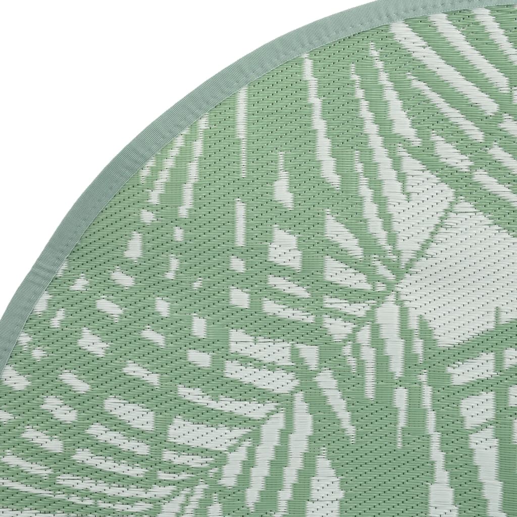 vidaXL Covor de exterior, ARAKIL verde, Ø120 cm, PP