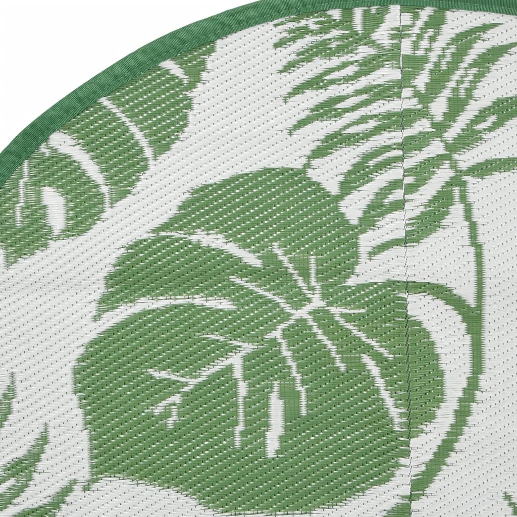 vidaXL Covor de exterior, ARAKIL verde, Ø120 cm, PP vidaXL Covor de exterior, ARAKIL verde, Ø120 cm, PP
