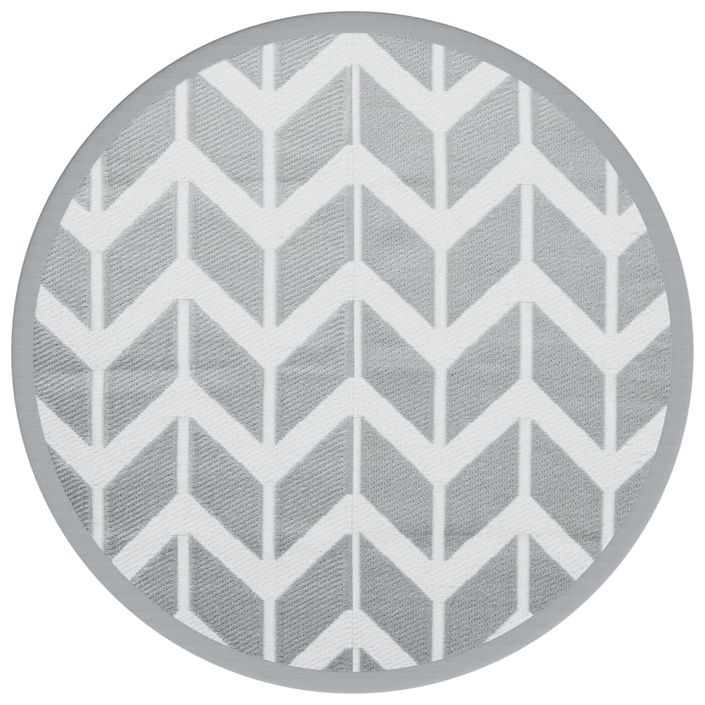 vidaXL Covor de exterior, ARAKIL gri, Ø120 cm, PP vidaXL Covor de exterior, ARAKIL gri, Ø120 cm, PP