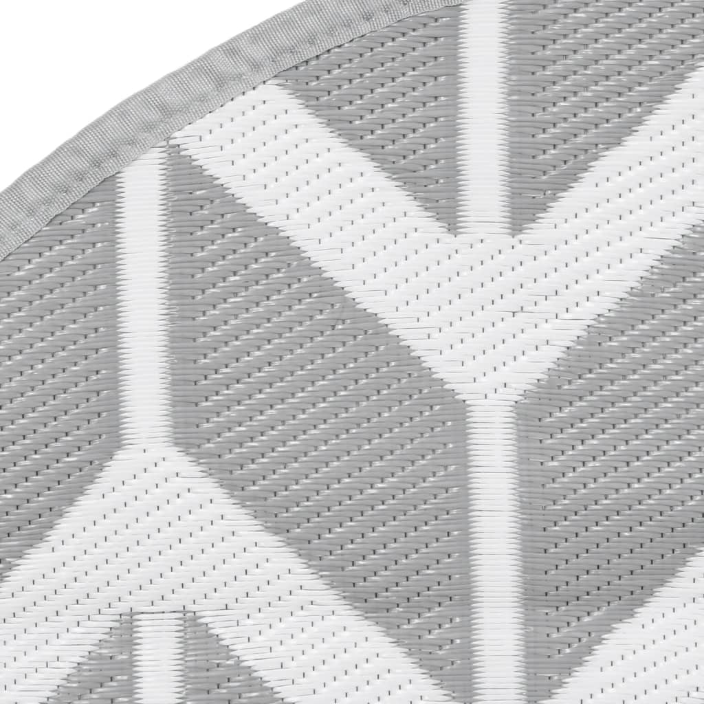 vidaXL Covor de exterior, ARAKIL gri, Ø120 cm, PP vidaXL Covor de exterior, ARAKIL gri, Ø120 cm, PP
