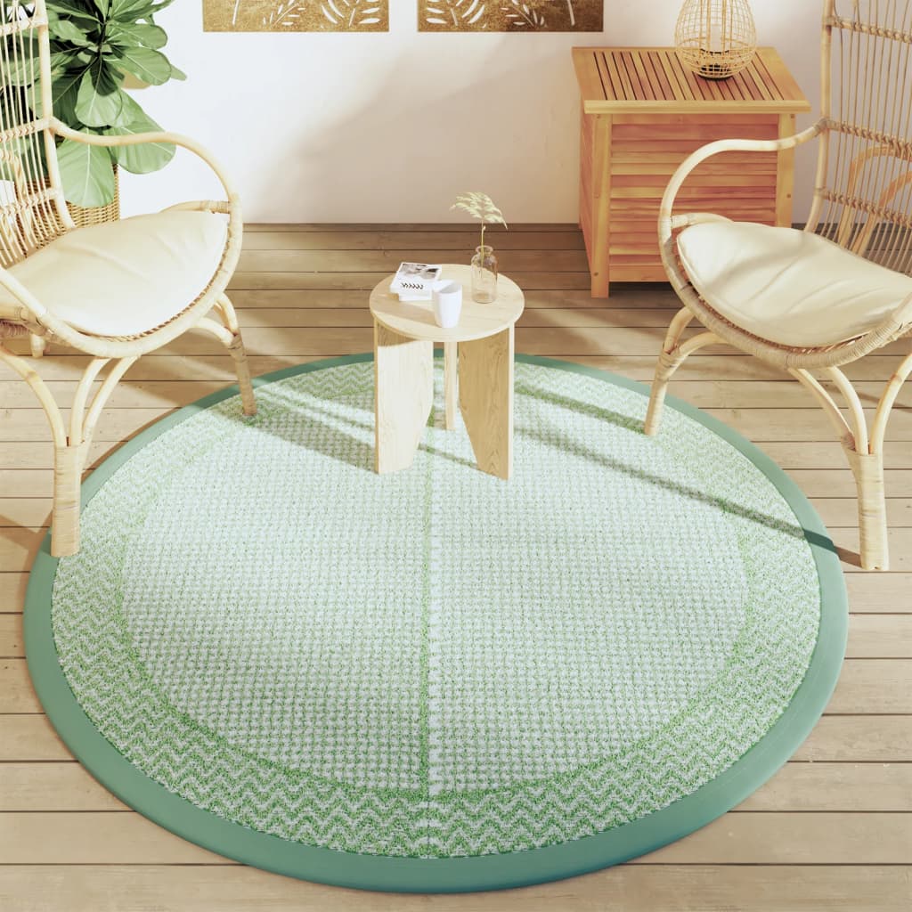 vidaXL Covor de exterior, ARAKIL verde, Ø160 cm, PP