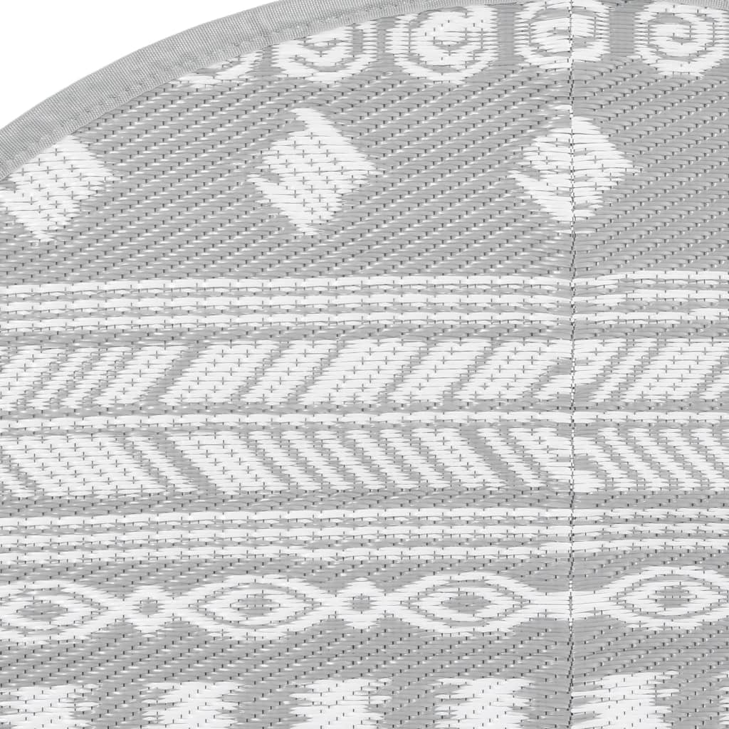 vidaXL Covor de exterior, ARAKIL gri, Ø120 cm, PP vidaXL Covor de exterior, ARAKIL gri, Ø120 cm, PP