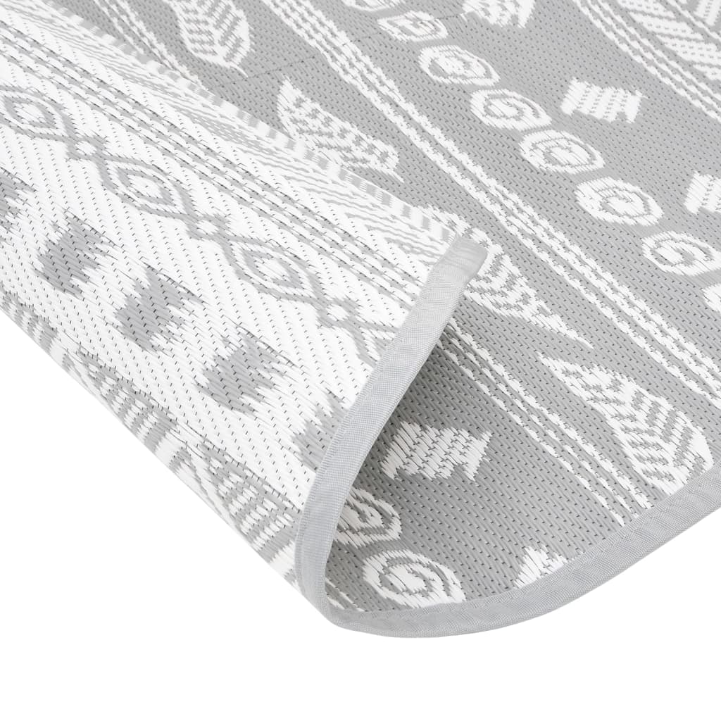 vidaXL Covor de exterior, ARAKIL gri, Ø120 cm, PP vidaXL Covor de exterior, ARAKIL gri, Ø120 cm, PP