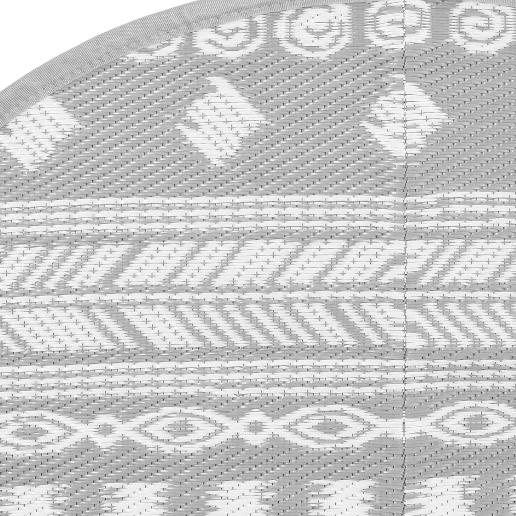 vidaXL Covor de exterior, ARAKIL gri, Ø200 cm, PP vidaXL Covor de exterior, ARAKIL gri, Ø200 cm, PP