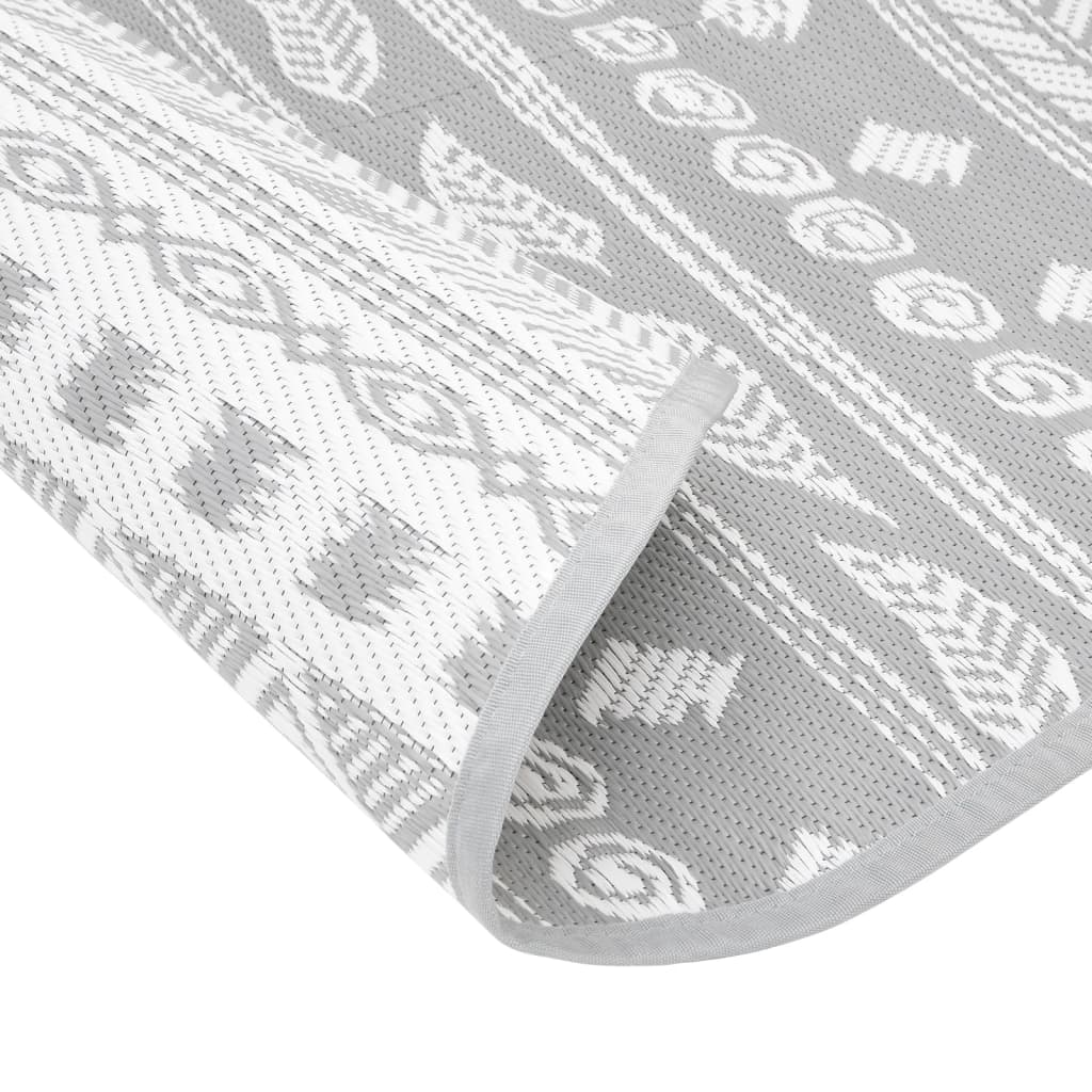 vidaXL Covor de exterior, ARAKIL gri, Ø200 cm, PP vidaXL Covor de exterior, ARAKIL gri, Ø200 cm, PP