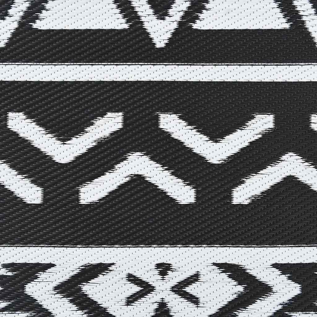 vidaXL Covor de exterior, ARAKIL negru, Ø120 cm, PP