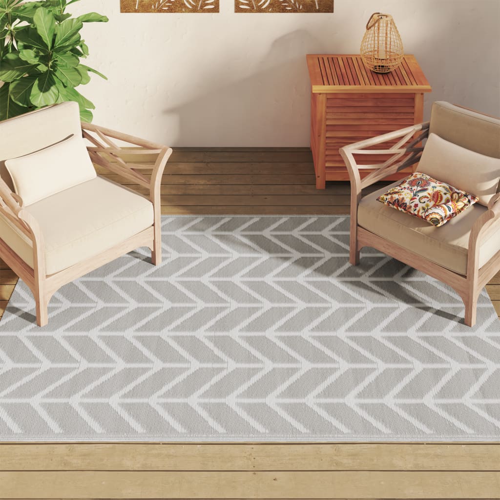 vidaXL Covor de exterior, ARAKIL gri, 140x200 cm, PP vidaXL Covor de exterior, ARAKIL gri, 140x200 cm, PP