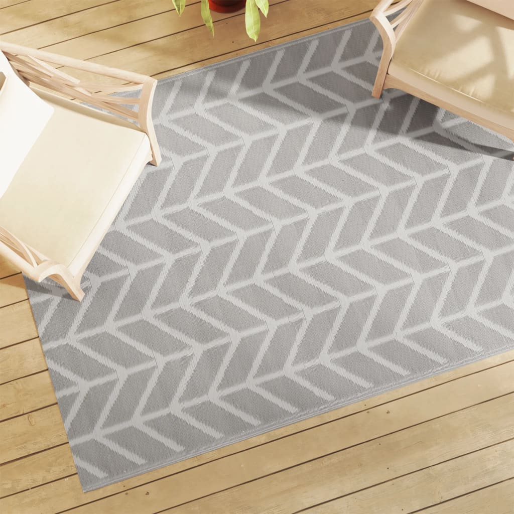vidaXL Covor de exterior, ARAKIL gri, 140x200 cm, PP vidaXL Covor de exterior, ARAKIL gri, 140x200 cm, PP