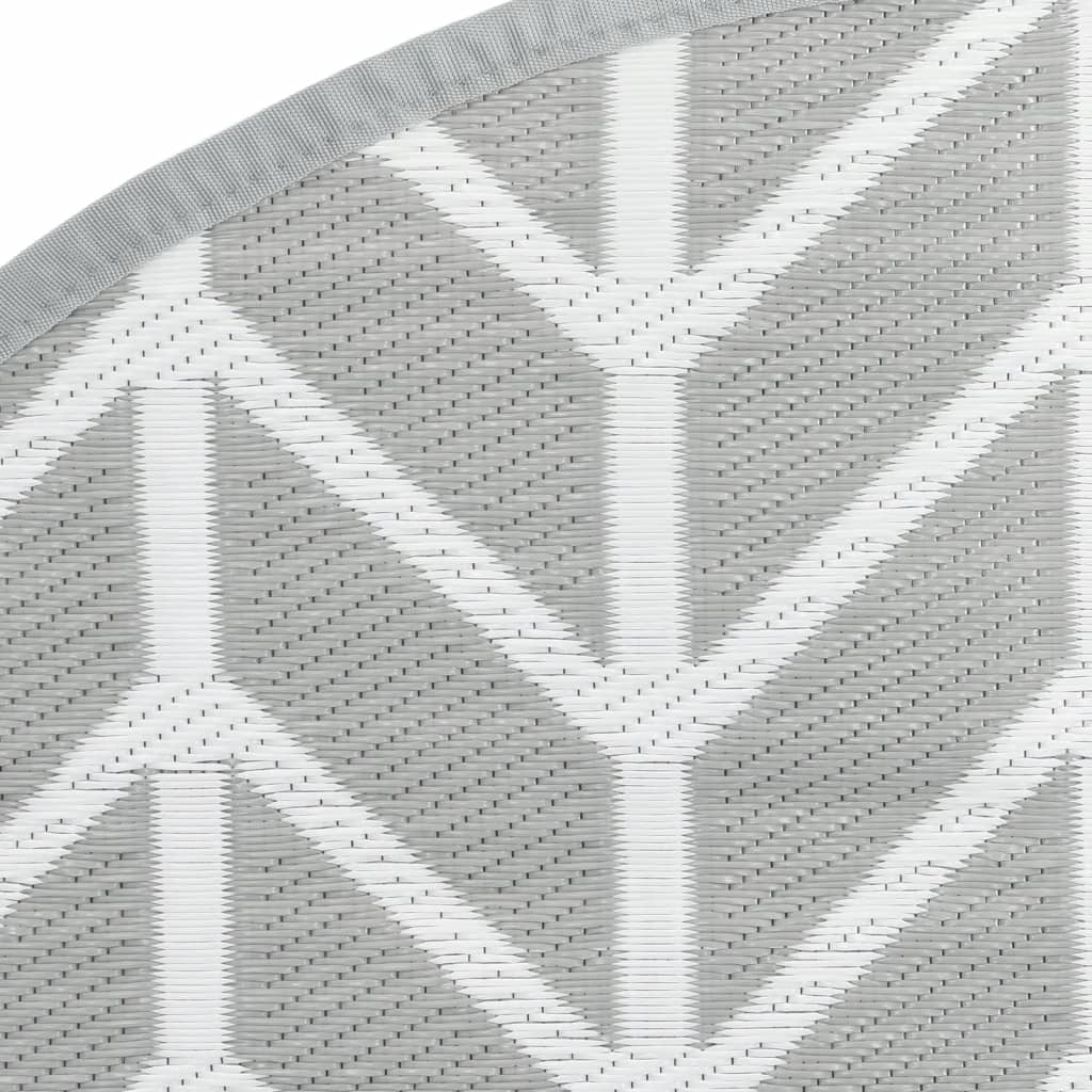 vidaXL Covor de exterior, ARAKIL gri, Ø120 cm, PP