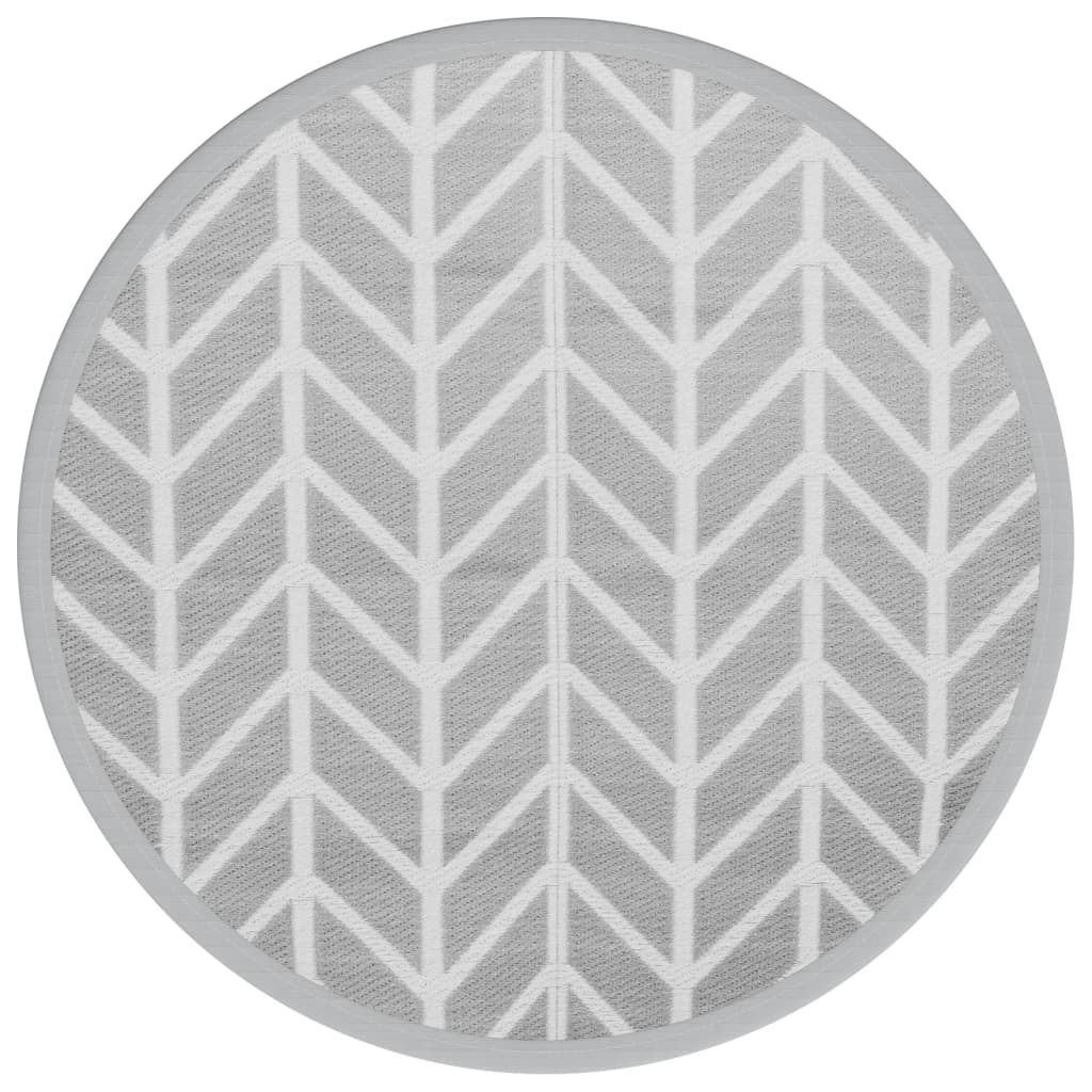 vidaXL Covor de exterior, ARAKIL gri, Ø160 cm, PP