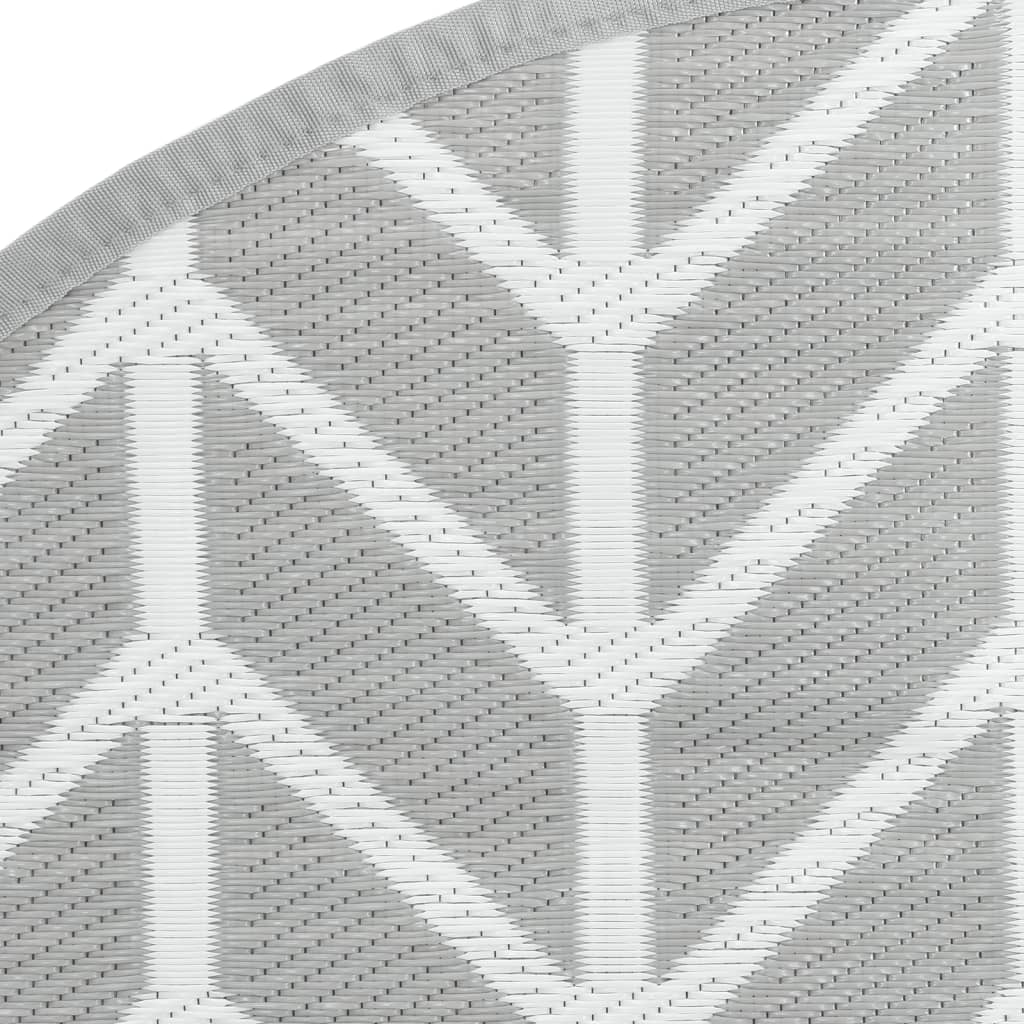 vidaXL Covor de exterior, ARAKIL gri, Ø200 cm, PP vidaXL Covor de exterior, ARAKIL gri, Ø200 cm, PP