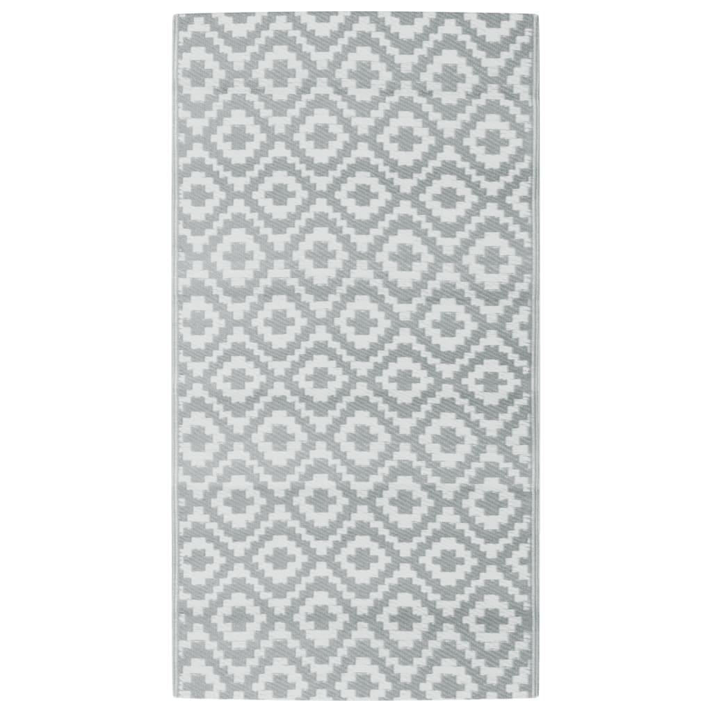 vidaXL Covor de exterior, ARAKIL gri, 80x150 cm, PP vidaXL Covor de exterior, ARAKIL gri, 80x150 cm, PP