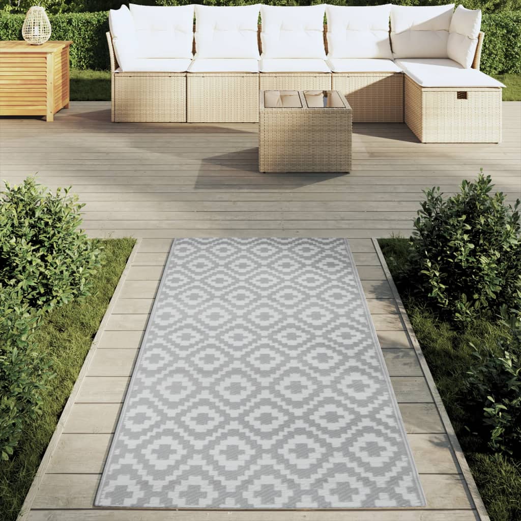 vidaXL Covor de exterior, ARAKIL gri, 80x150 cm, PP vidaXL Covor de exterior, ARAKIL gri, 80x150 cm, PP