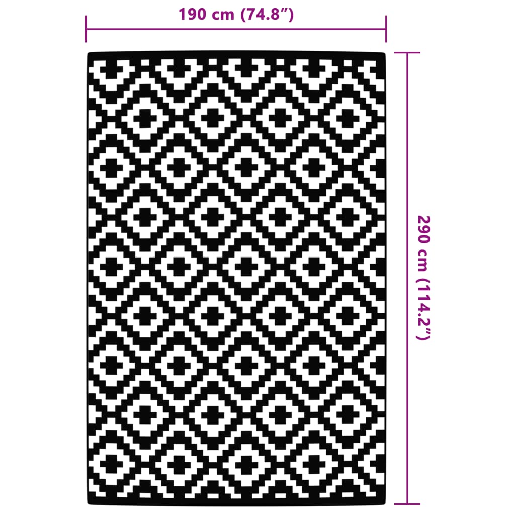 vidaXL Covor de exterior, ARAKIL gri, 190x290 cm, PP vidaXL Covor de exterior, ARAKIL gri, 190x290 cm, PP