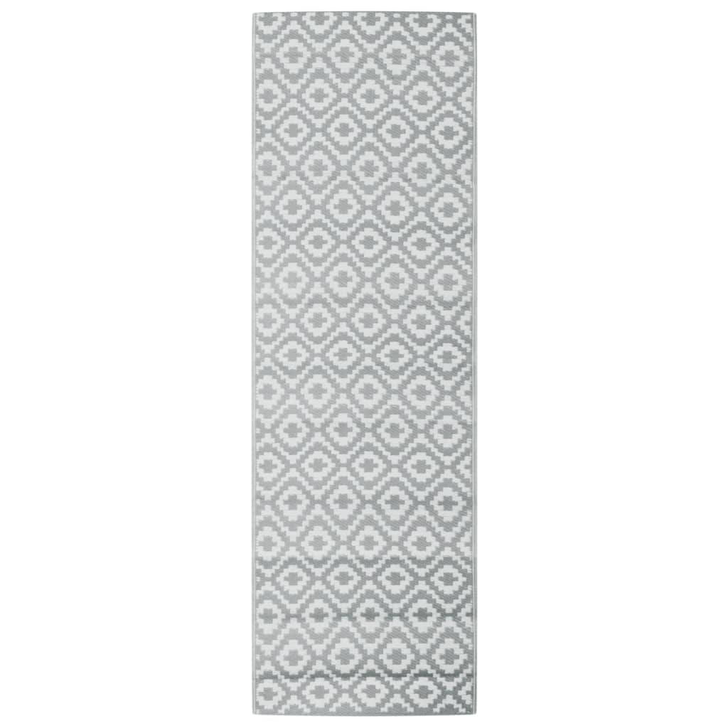 vidaXL Covor de exterior, ARAKIL gri, 80x250 cm, PP vidaXL Covor de exterior, ARAKIL gri, 80x250 cm, PP