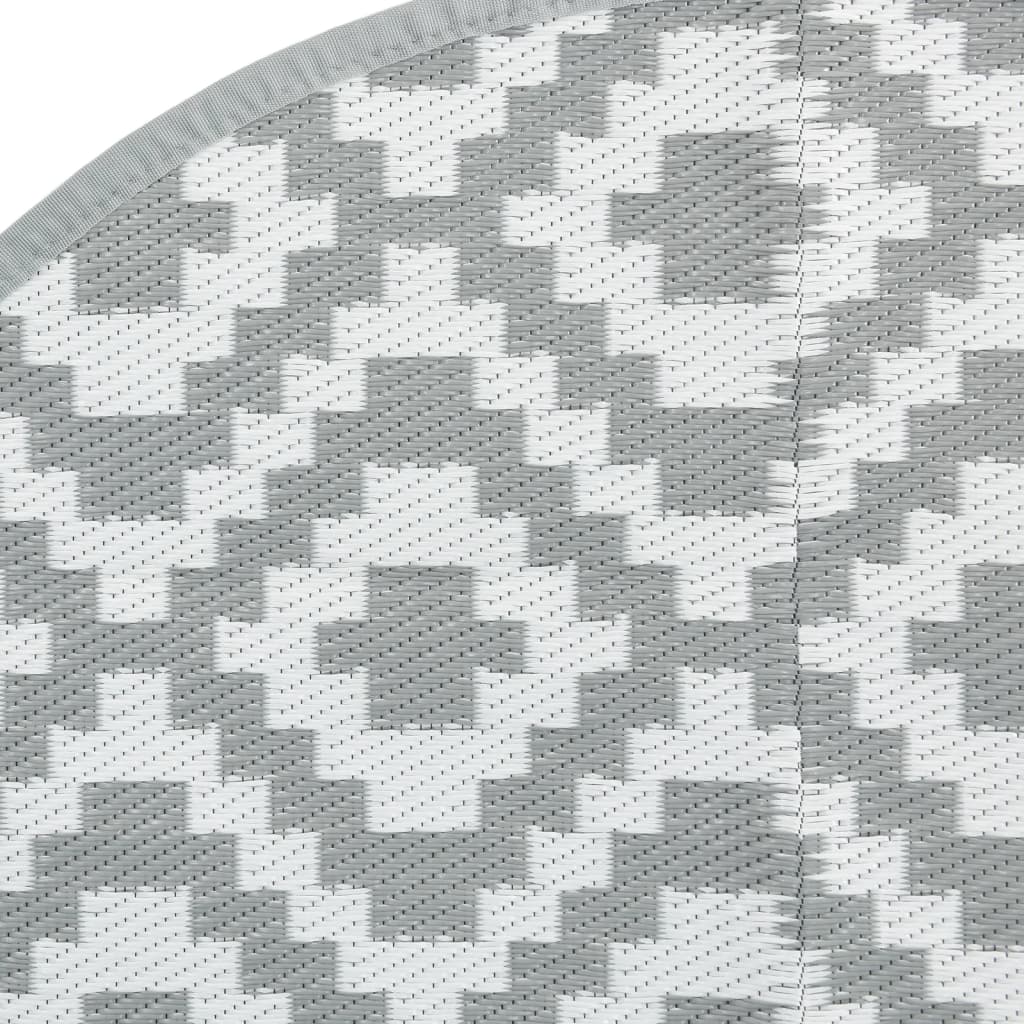 vidaXL Covor de exterior, ARAKIL gri, Ø200 cm, PP vidaXL Covor de exterior, ARAKIL gri, Ø200 cm, PP