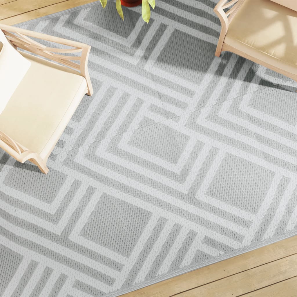 vidaXL Covor de exterior, ARAKIL gri, 190x290 cm, PP vidaXL Covor de exterior, ARAKIL gri, 190x290 cm, PP