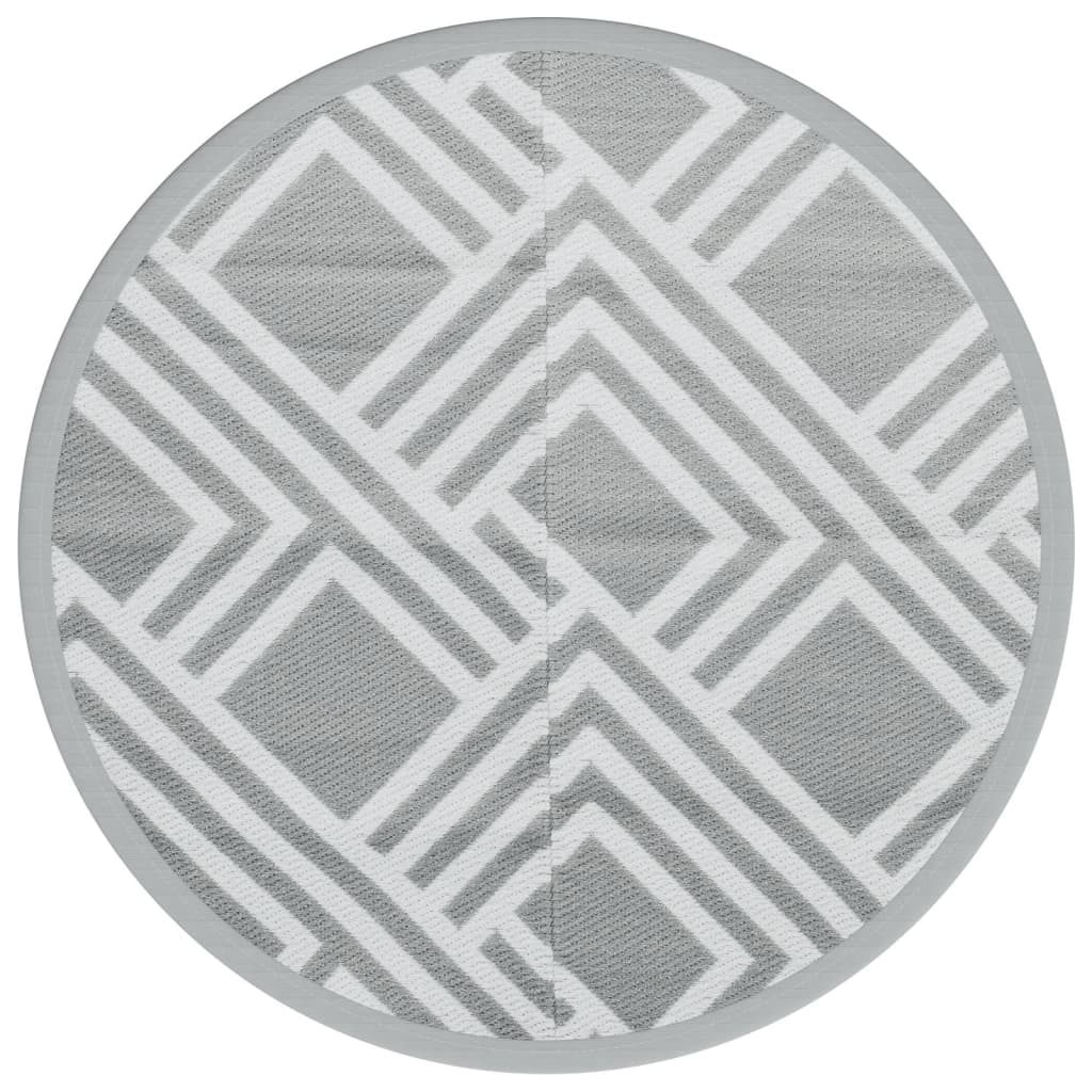 vidaXL Covor de exterior, ARAKIL gri, Ø120 cm, PP vidaXL Covor de exterior, ARAKIL gri, Ø120 cm, PP