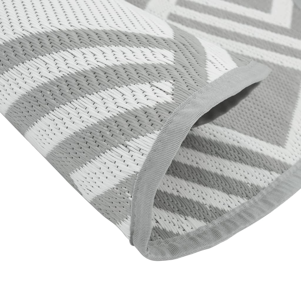 vidaXL Covor de exterior, ARAKIL gri, Ø120 cm, PP vidaXL Covor de exterior, ARAKIL gri, Ø120 cm, PP