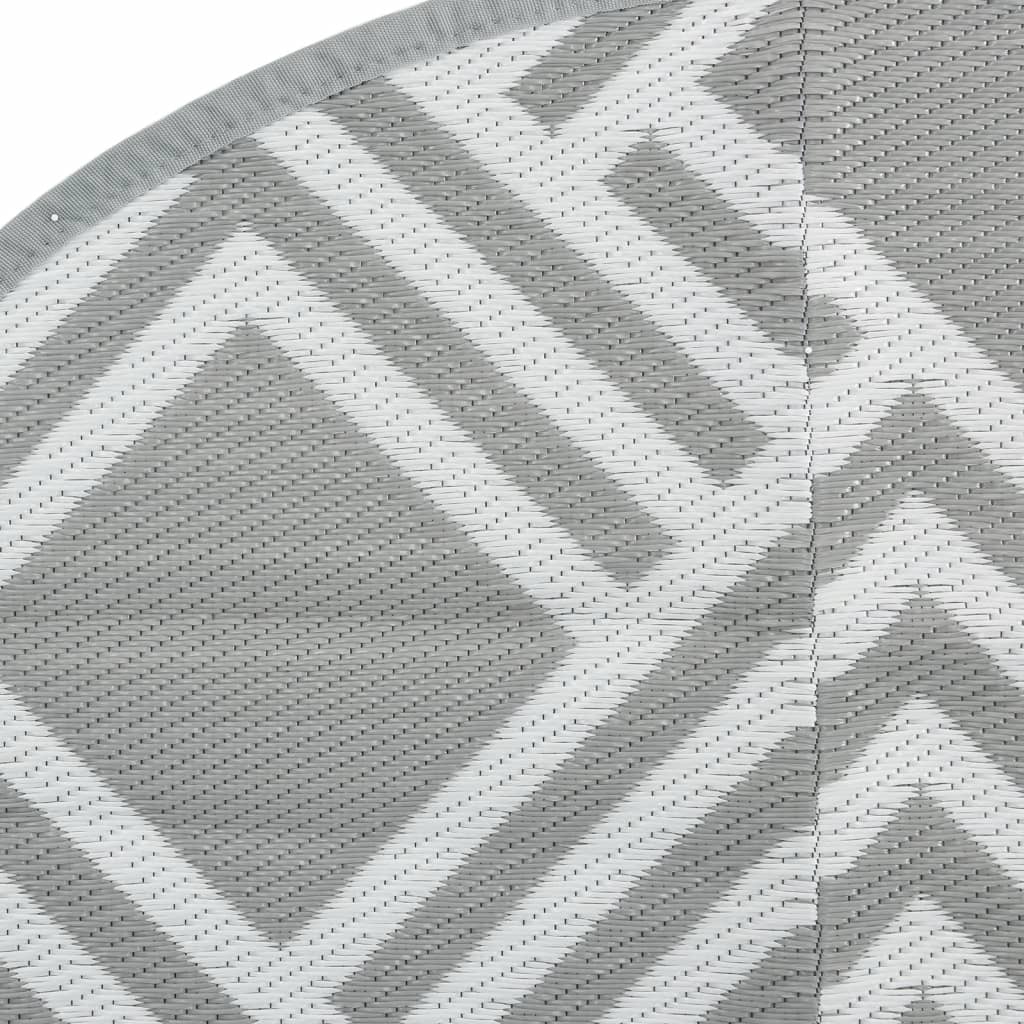 vidaXL Covor de exterior, ARAKIL gri, Ø120 cm, PP vidaXL Covor de exterior, ARAKIL gri, Ø120 cm, PP